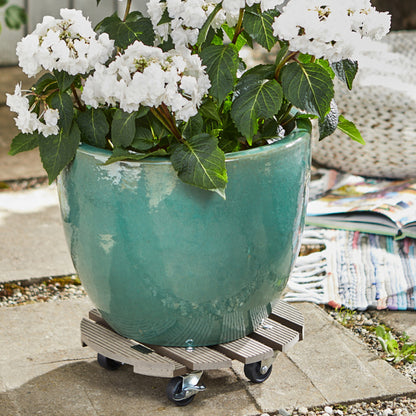 Wagner Waterproof Plant Caddy - 11.4&quot; Taupe Round
