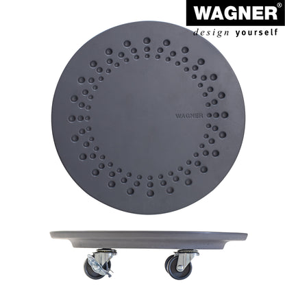 Charcoal Stone Plant Caddy - 13.4" Round