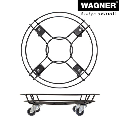 Steel Wire Plant Caddy - 15" Black Round