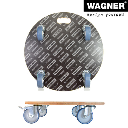 MaxiGrip Plant Caddy- 22.8" Black Round