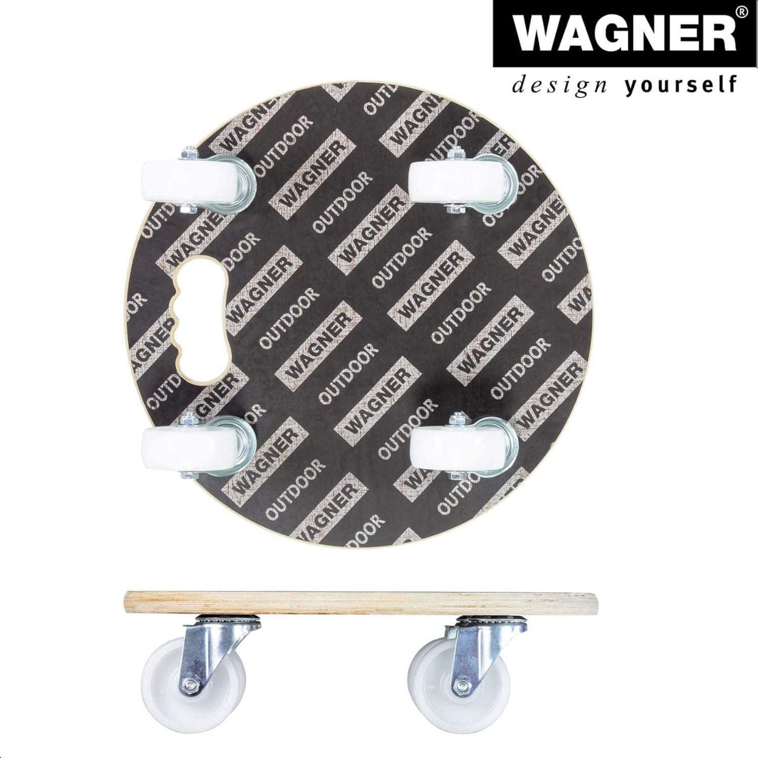 MaxiGrip Plant Caddy - 15" Black Round