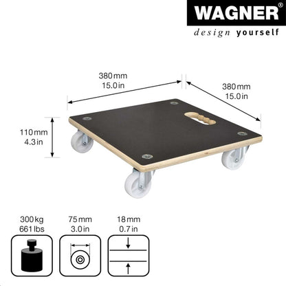 MaxiGrip Plant Caddy - 15" Black Square