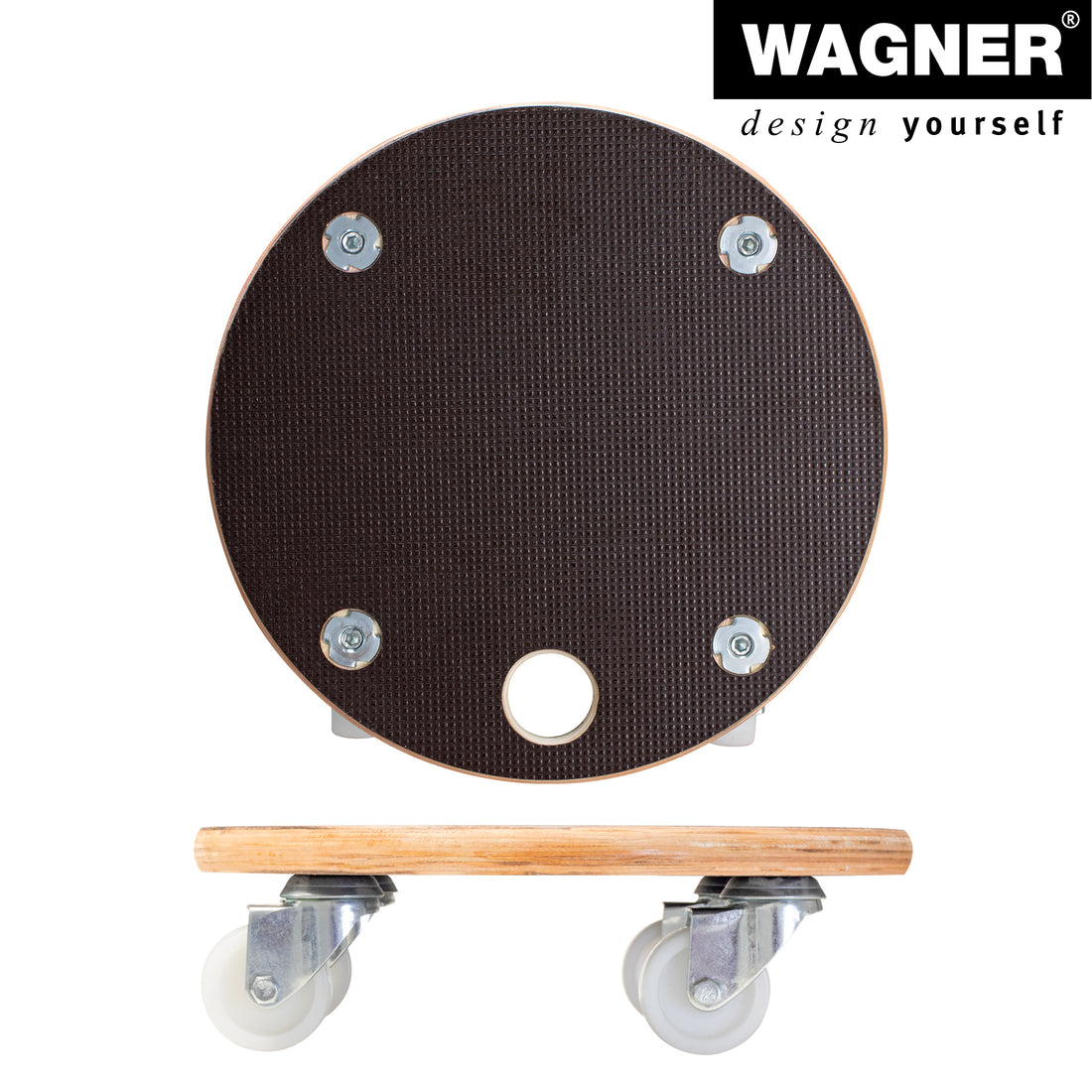 MaxiGrip Plant Caddy - 11.4" Black Round