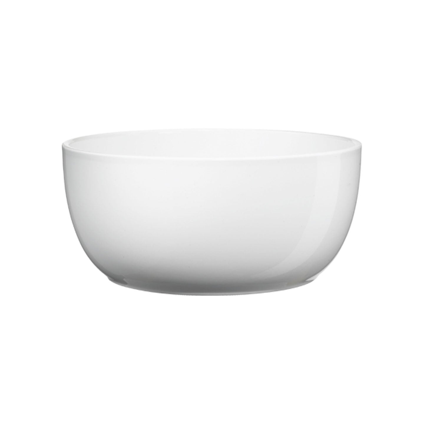 Basel Full Ceramic Color Pot - 6.3" Shiny White