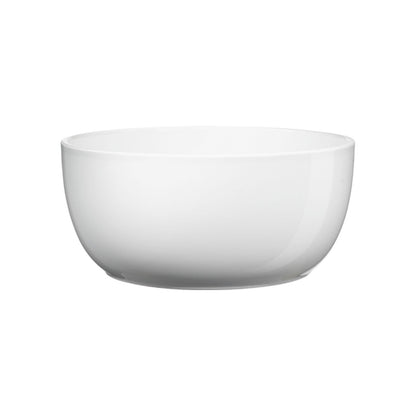 Basel Full Ceramic Color Pot - 6.3" Shiny White