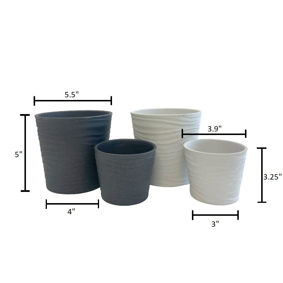 Sonora 4-Piece Indoor Ceramic Pottery Set