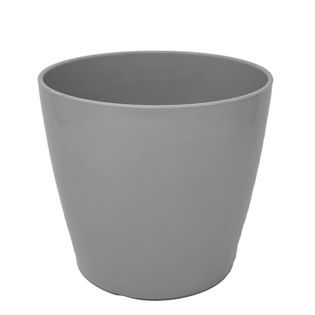 10" Round Self-Watering Bamboo Pot - Gray