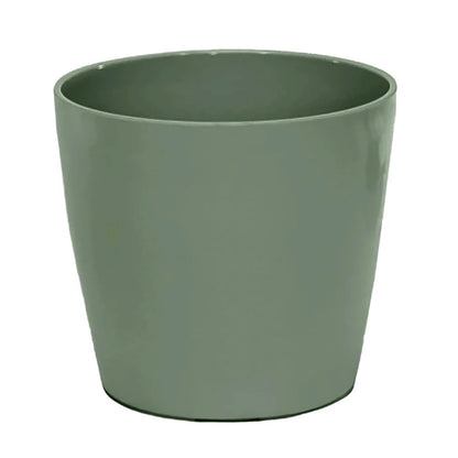 Self-Watering Bamboo Pot - 10&quot; Sage Round