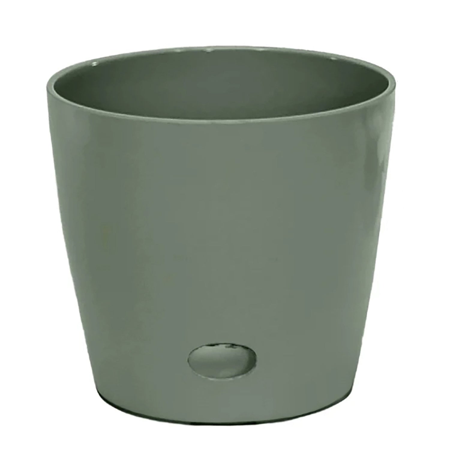 Self-Watering Bamboo Pot - 10&quot; Sage Round