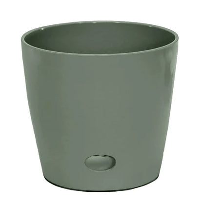 Self-Watering Bamboo Pot - 10&quot; Sage Round