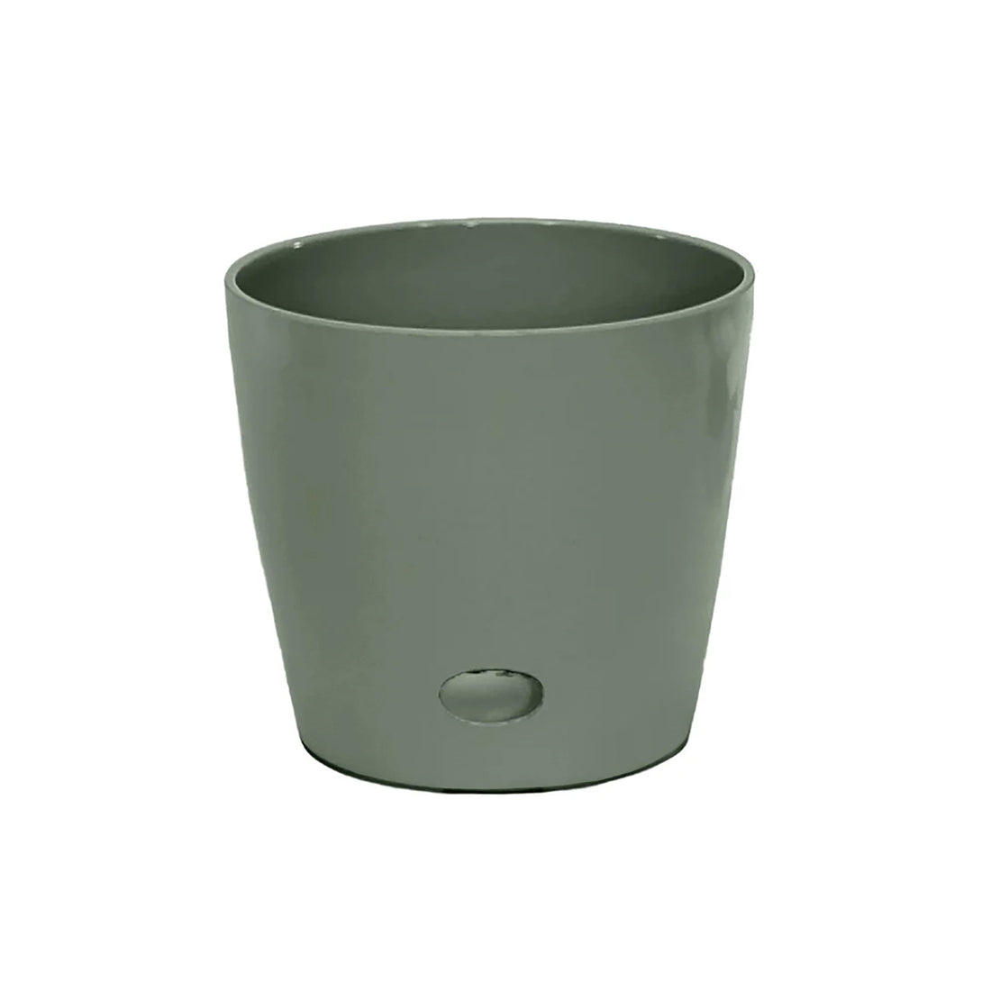 5" Round Self-Watering Bamboo Pot - Sage Green