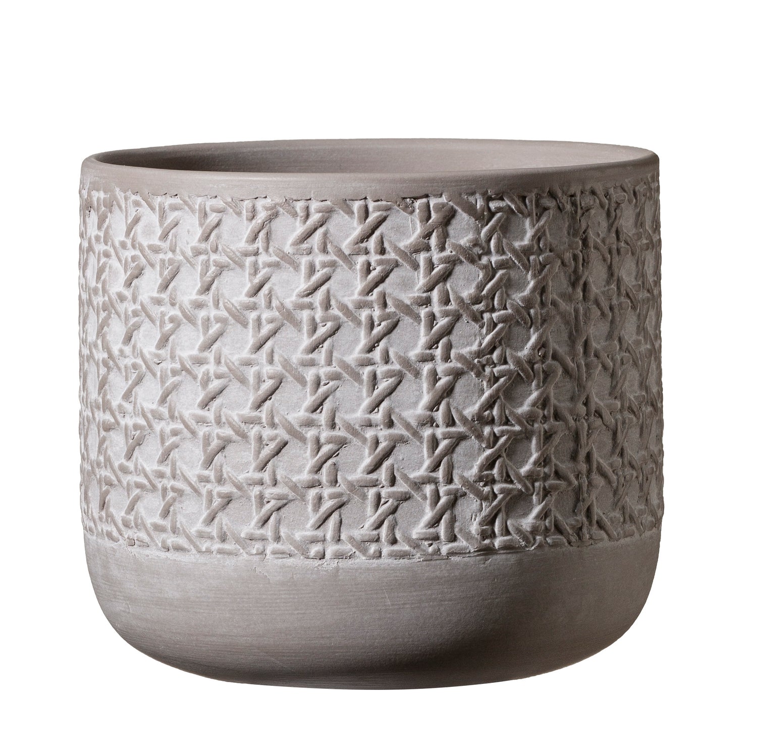 Vienna Ceramic Pot - 5.1" Silk Gray