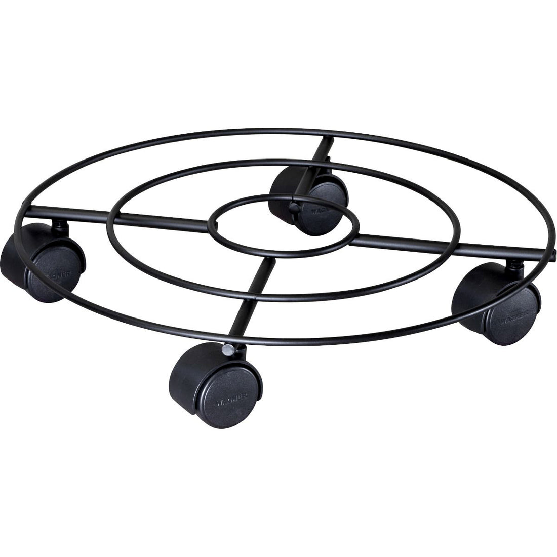 Steel Wire Plant Caddy - 11.8" Round Black