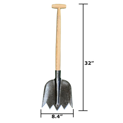 DeWit Shovel - Serrated with T-Handle
