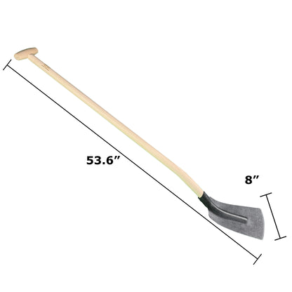 DeWit Shovel - Trenching with 8" Wide Head and T Handle