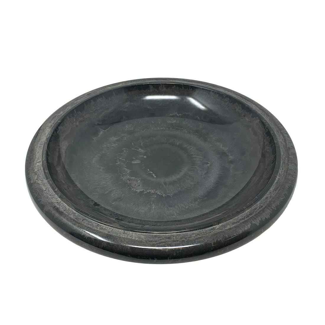 Gray Fiber Clay Birdbath Bowl - 19" dia