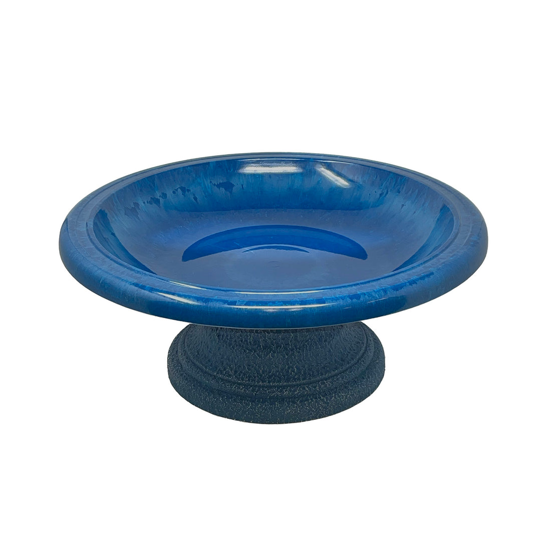 Azure Fiber Clay Birdbath - 7.5"