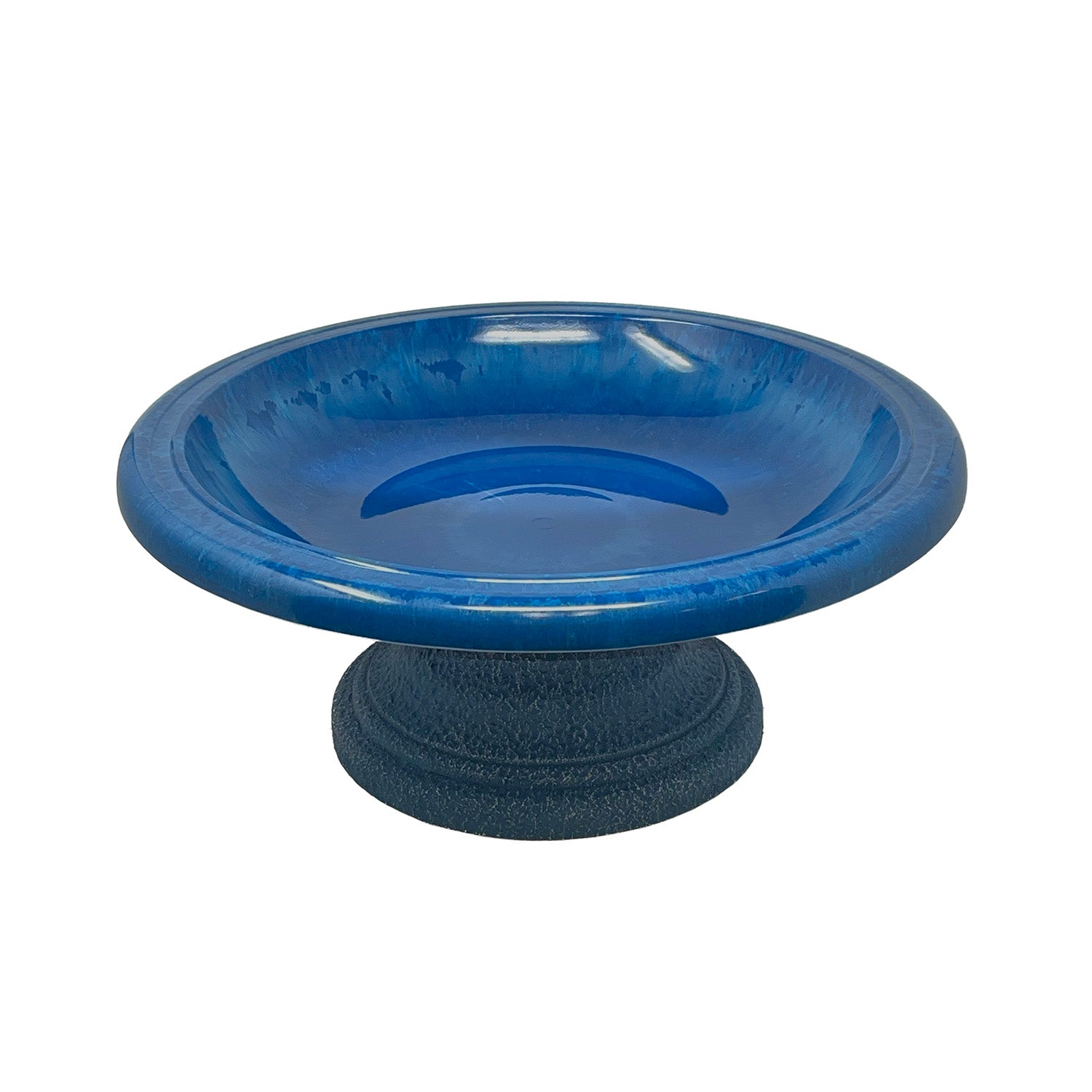 Azure Fiber Clay Birdbath - 7.5"