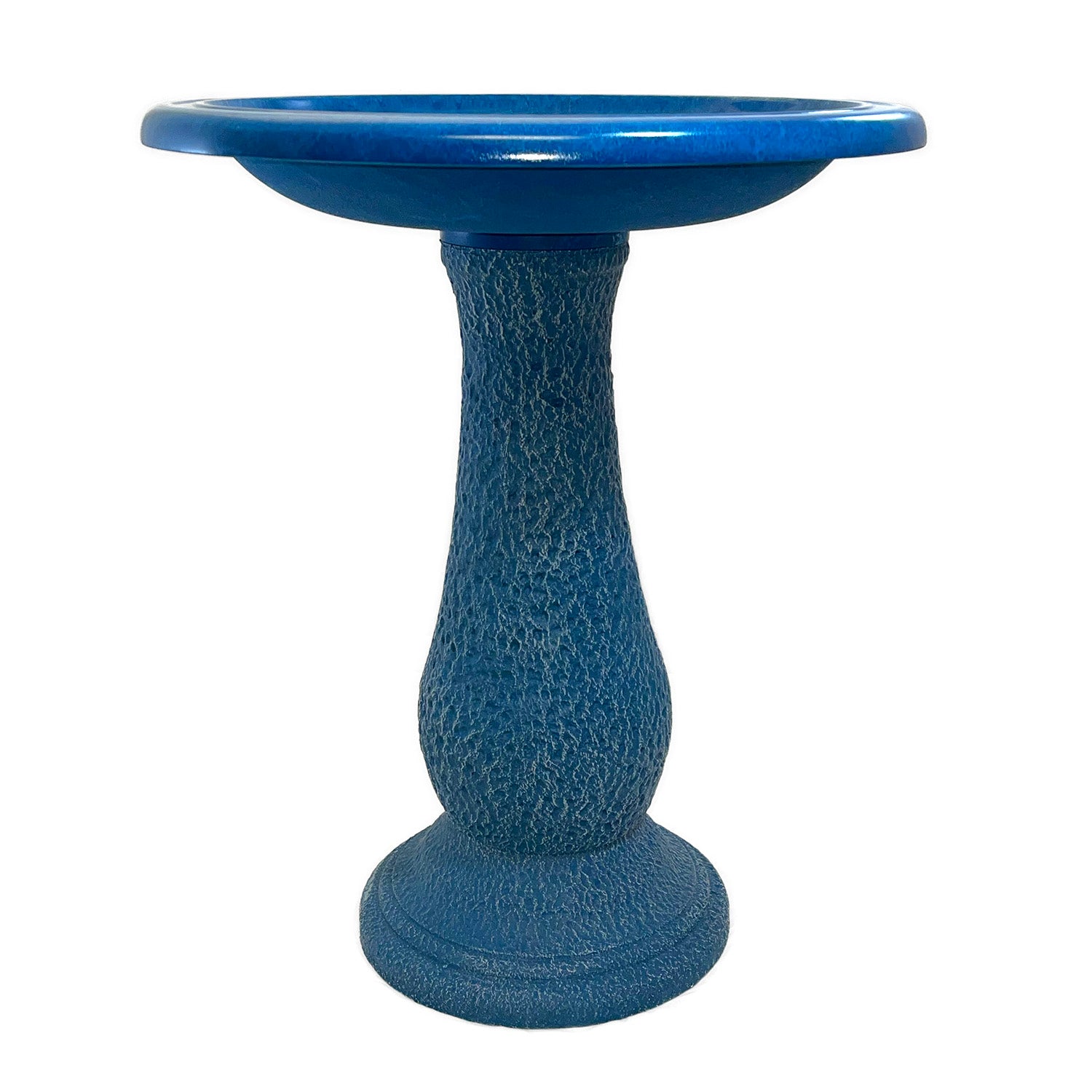 Azure Fiber Clay Birdbath - 24"