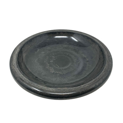 Gray Fiber Clay Birdbath m- 24"