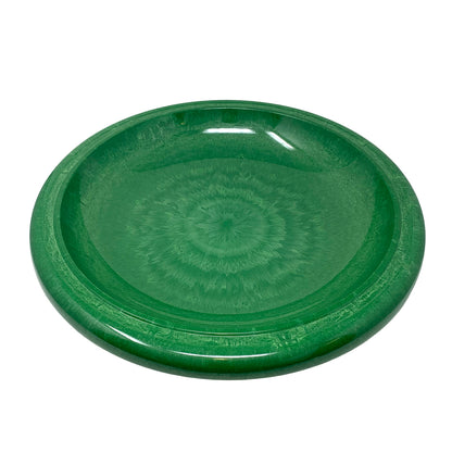 Kale Green Fiber Clay Birdbath - 24"