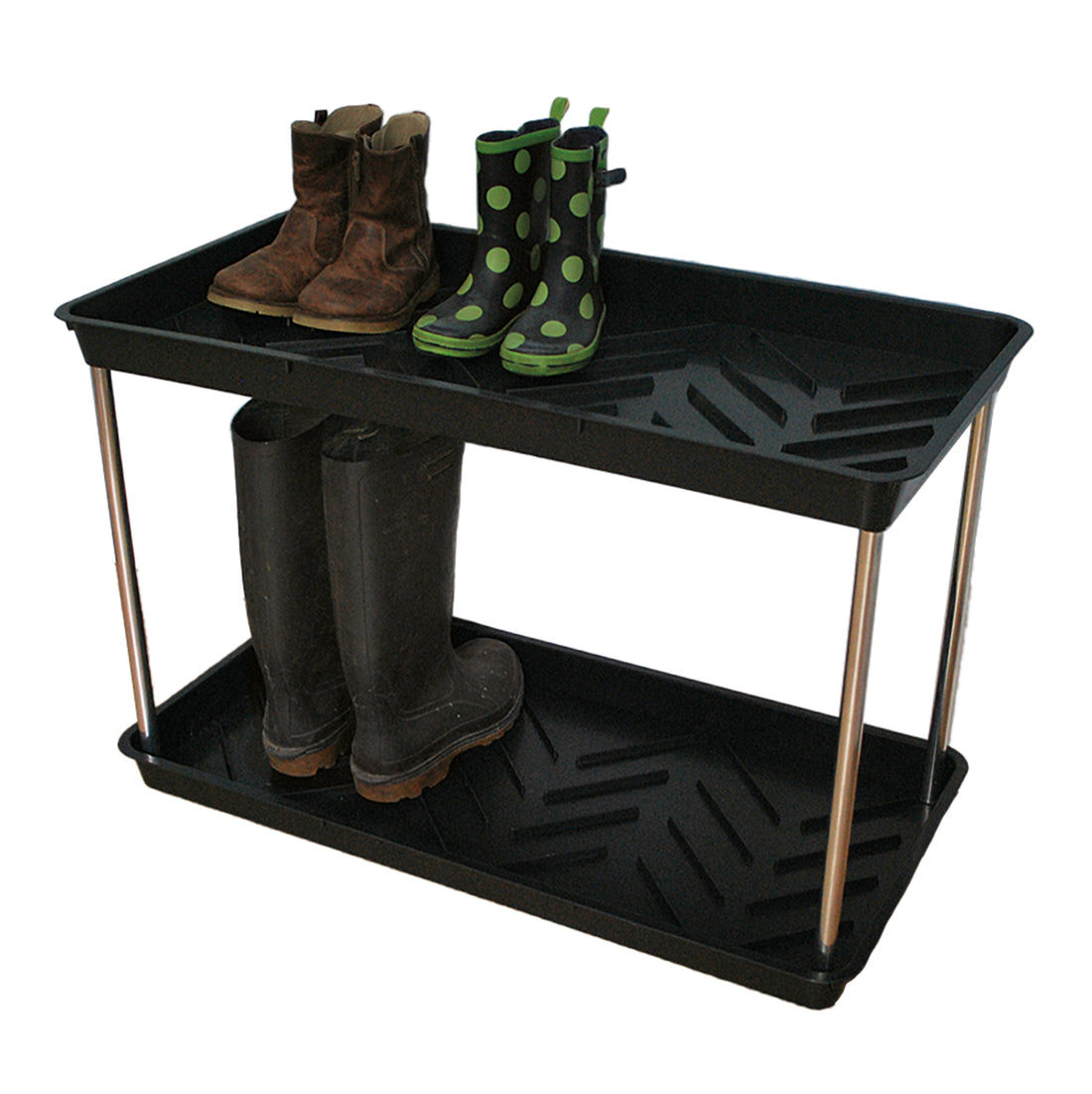 Boot Tray - Two Tier Black