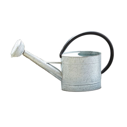 Aged Zinc Watering Can - 1.3 gal Oval