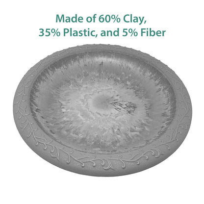 Terra Cotta Fiber Clay Birdbath Bowl - 19" dia