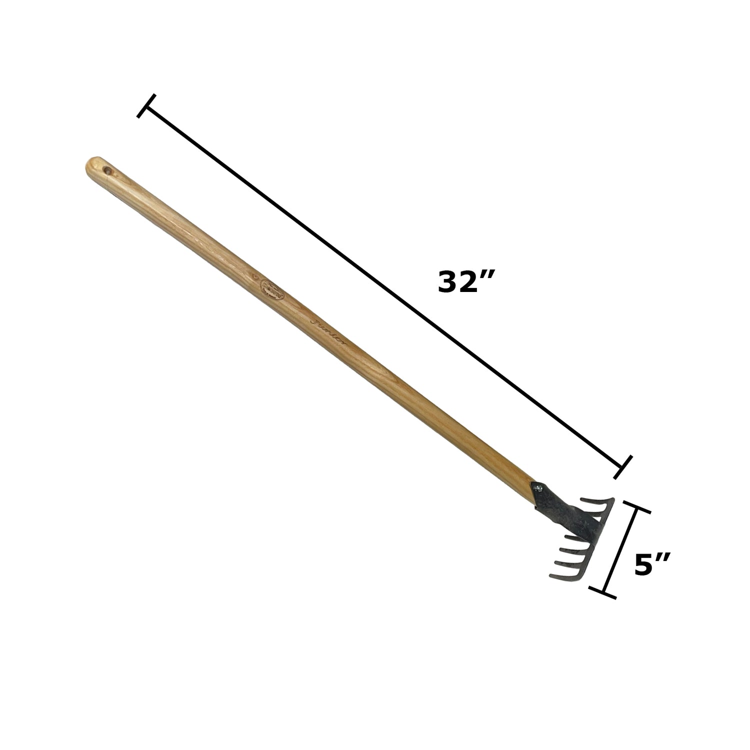 DeWit Junior Rake - Garden with Long Handle