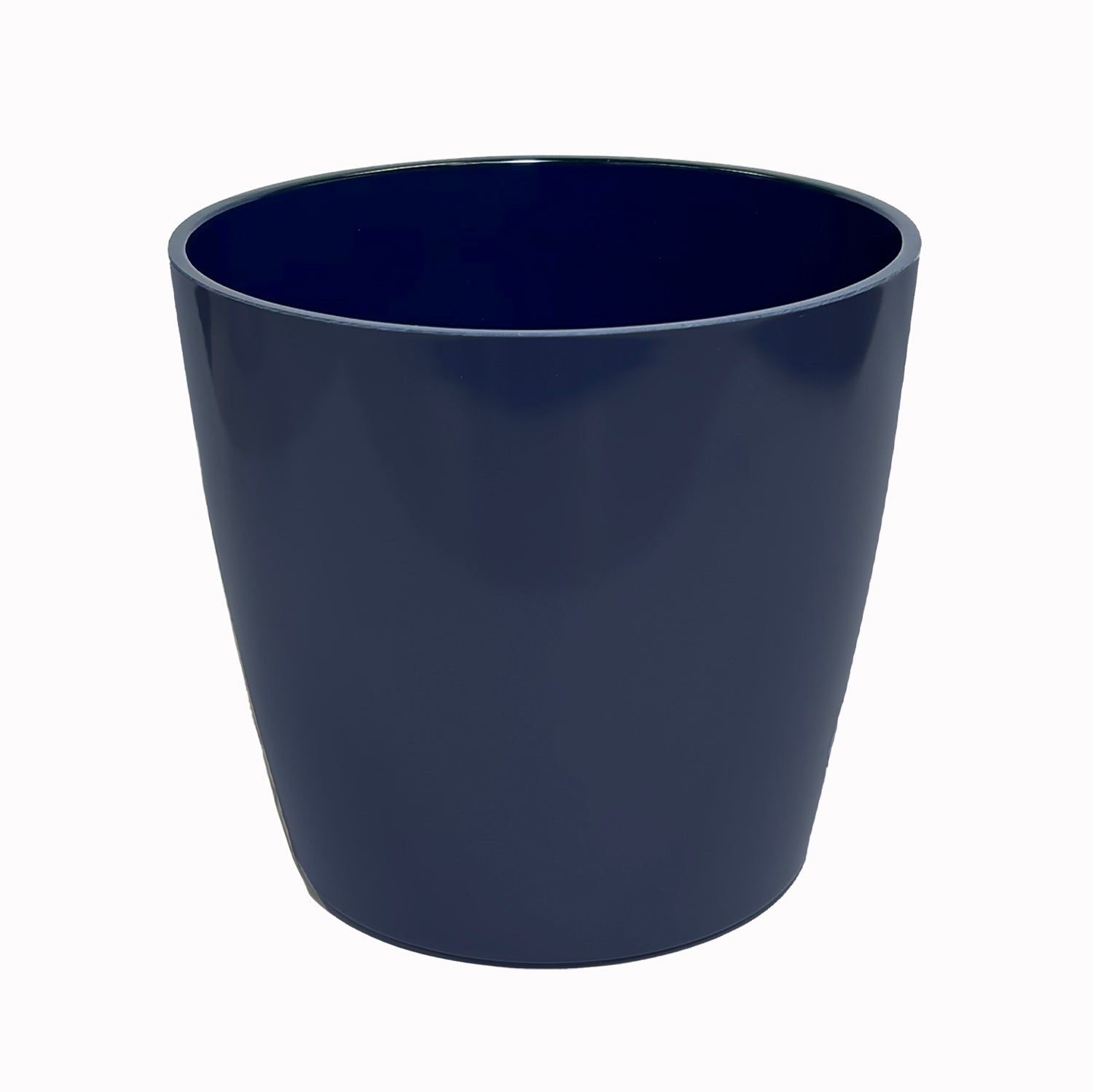 7" Round Self-Watering Bamboo Pot - Indigo