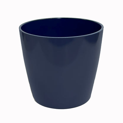 7" Round Self-Watering Bamboo Pot - Indigo