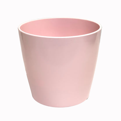 7" Round Self-Watering Bamboo Pot - Rose