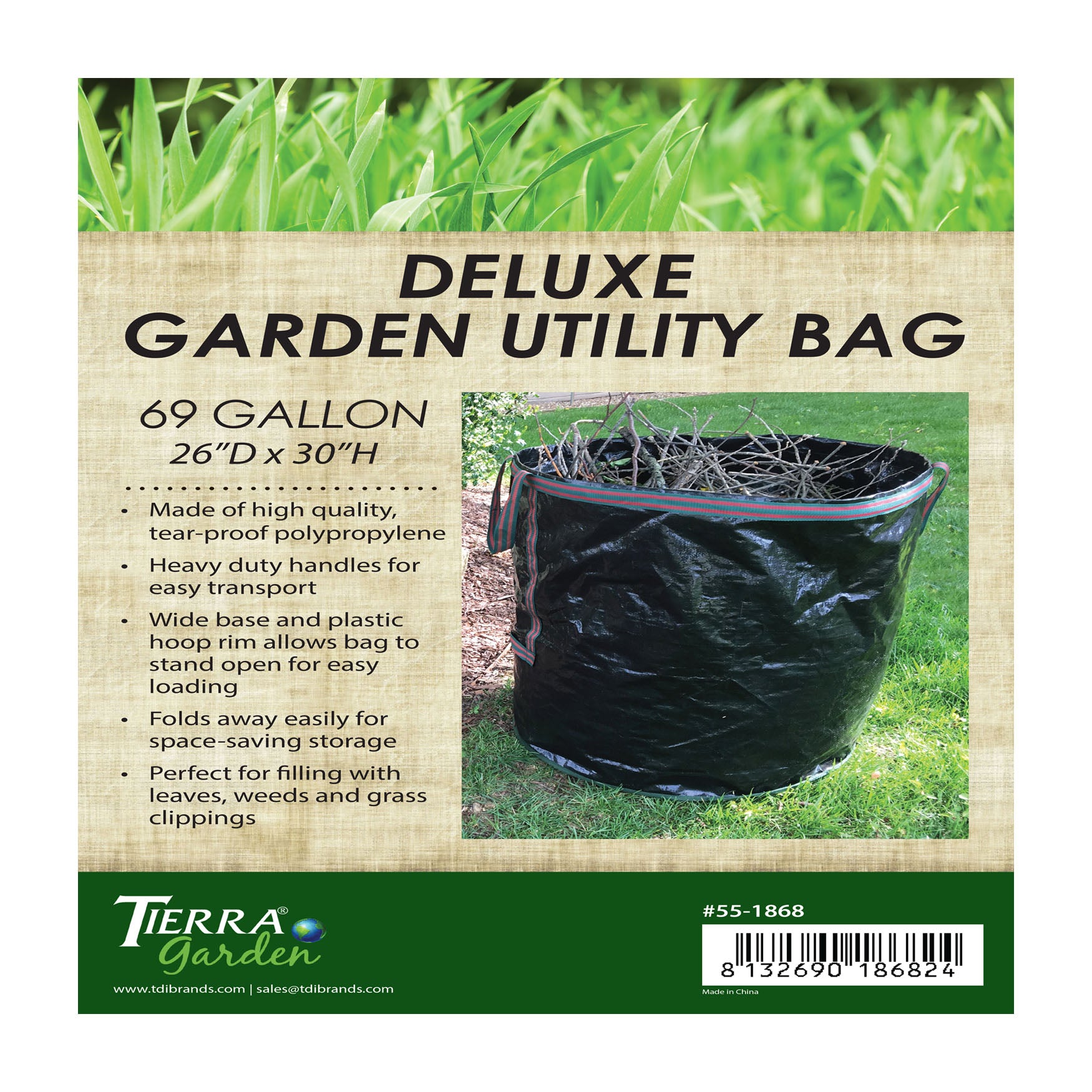 Deluxe Black Tip Bag - 69 gal