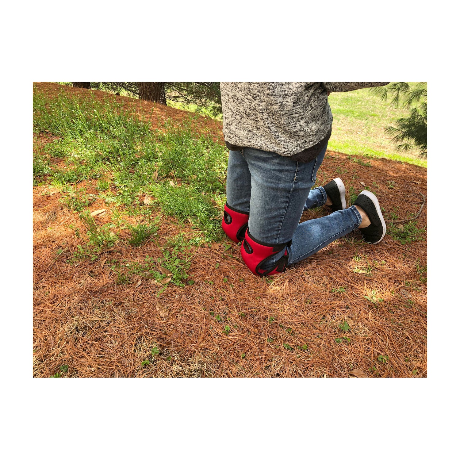 Knee Pads - Red Memory Foam