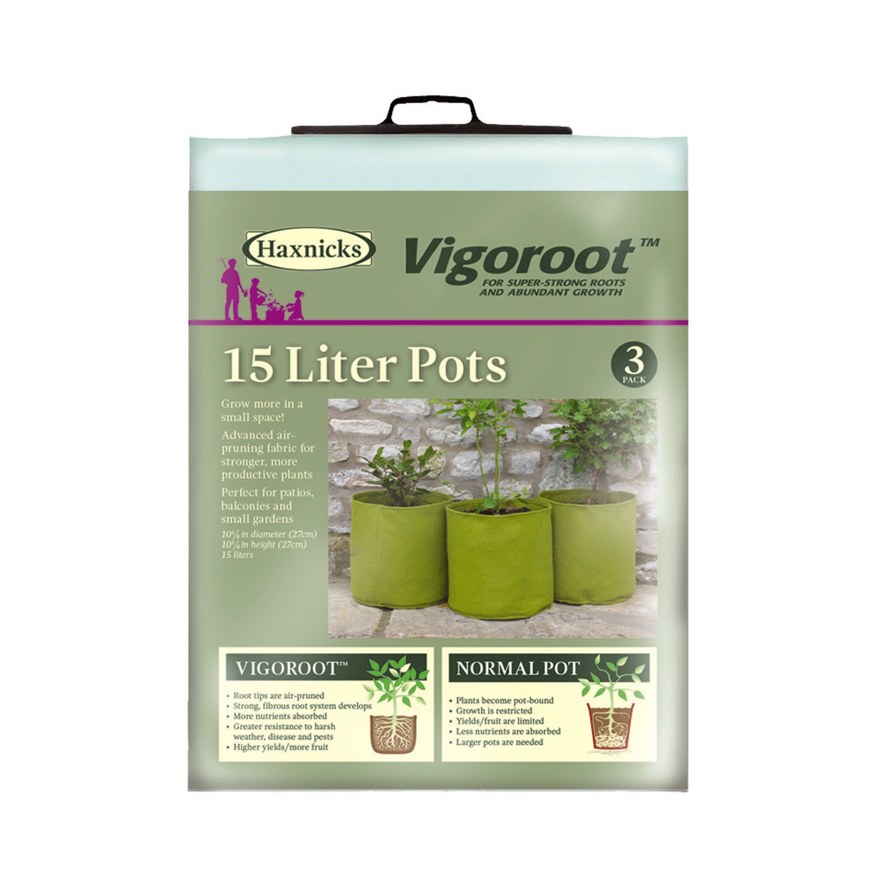 Vigoroot Pots (3 pack) - 4.0 Gal