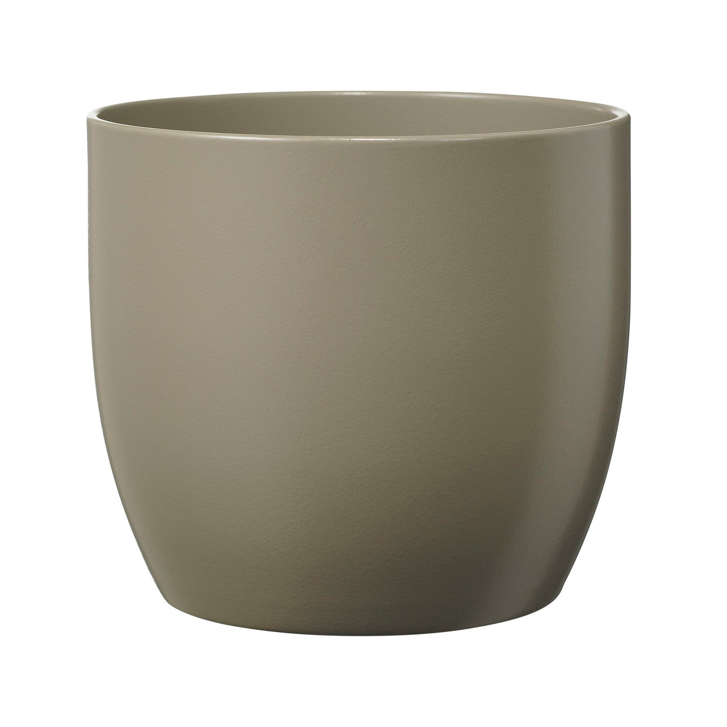 Basel Fashion Ceramic Pot - 5.1" Light Gray