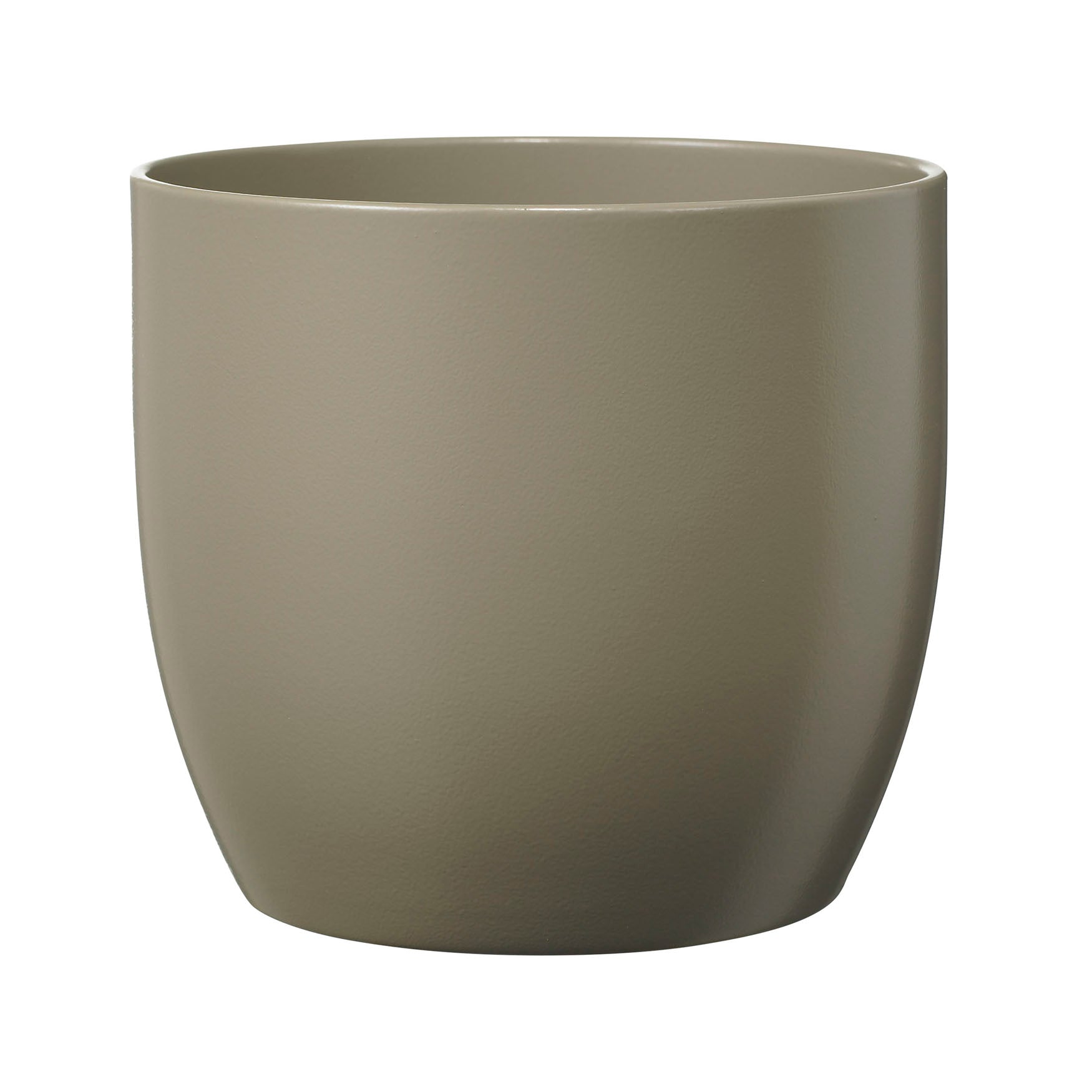 Basel Fashion Ceramic Pot - 5.1" Light Gray