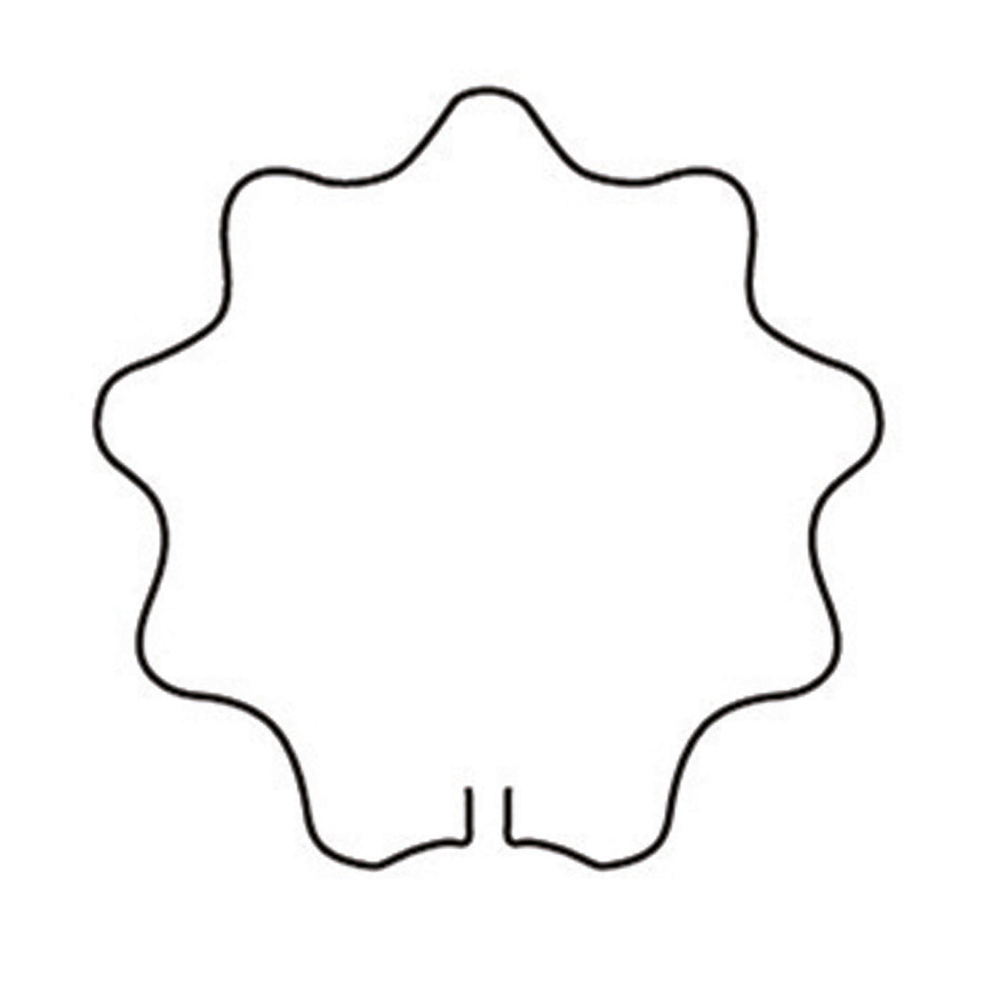 Plant Support Ring - 19" Scalloped Circle