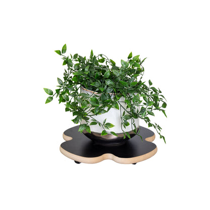 Clover Decor Plant Caddy  - 13" Black