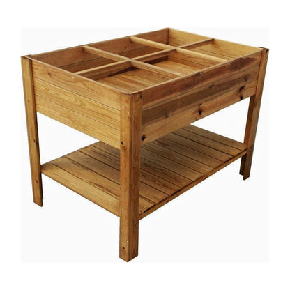 Rectangular Raised Bed with Shelf