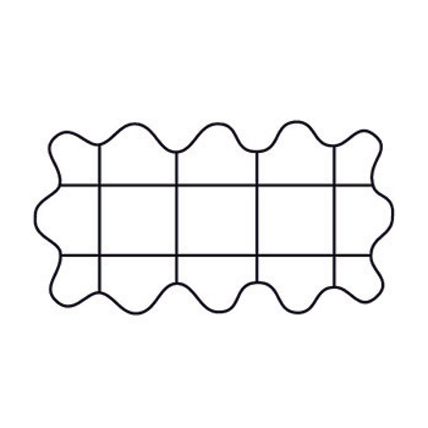 Plant Support Grid - 26" x 13" Scalloped Rectangle