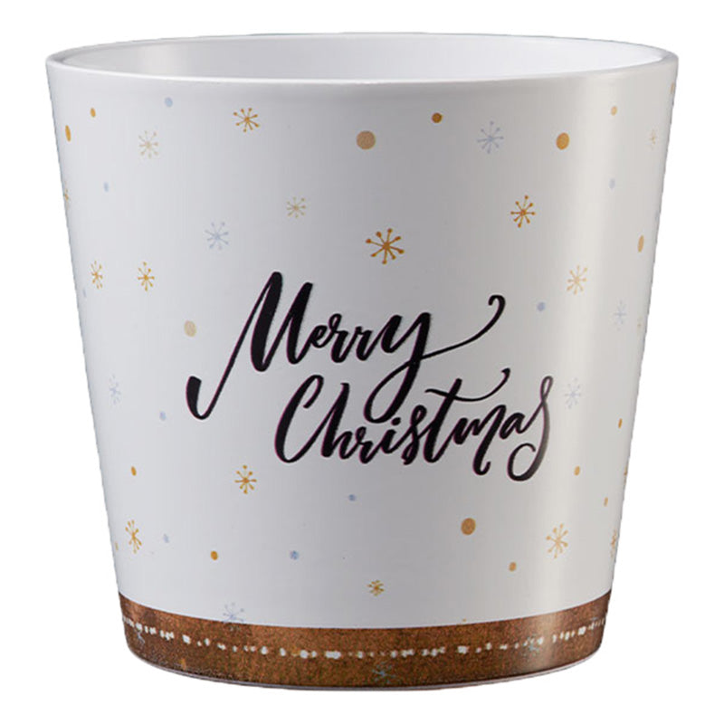 Dallas Christmas Ceramic Pot - 5.1" Merry Christmas