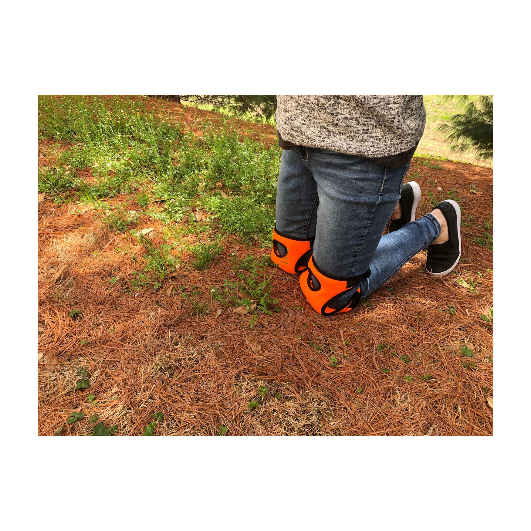 Knee Pads - Orange Memory Foam