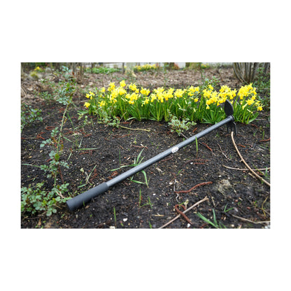 DeWit Combo Hoe - 3 Tine Cultivator &amp; Heart Shaped Edge with Long Handle