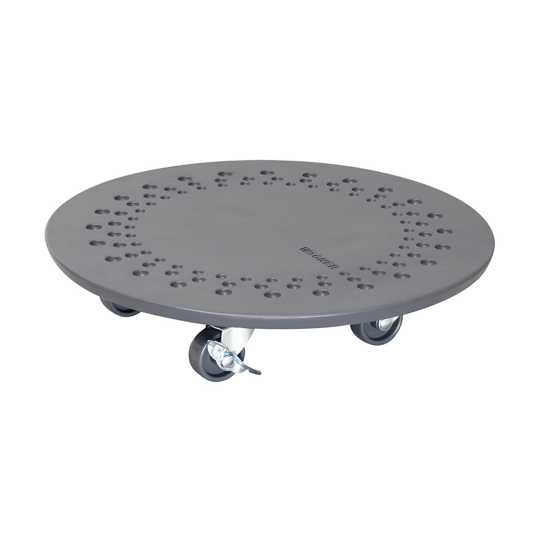 Charcoal Stone Plant Caddy - 13.4" Round