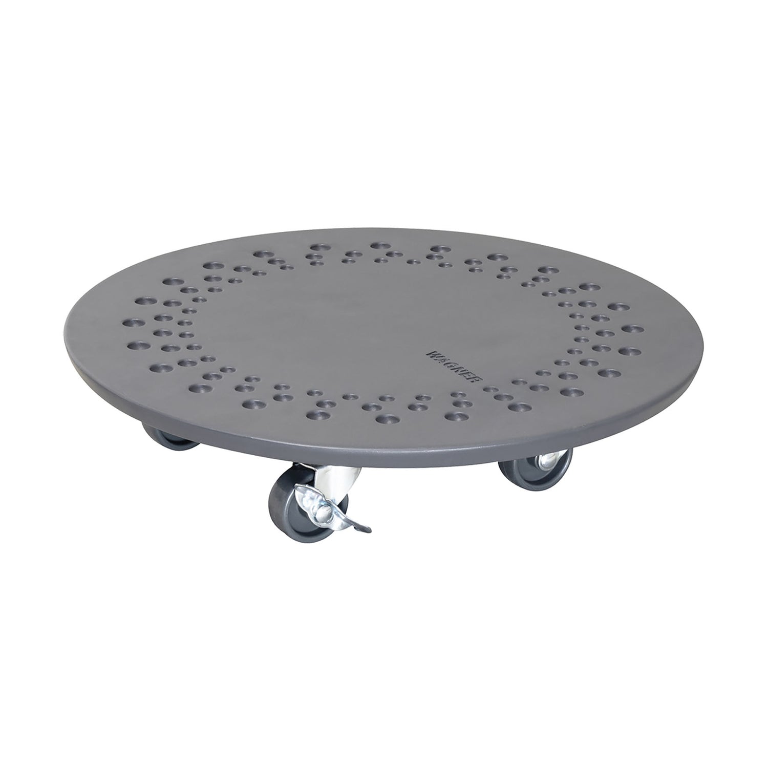 Charcoal Stone Plant Caddy - 13.4" Round