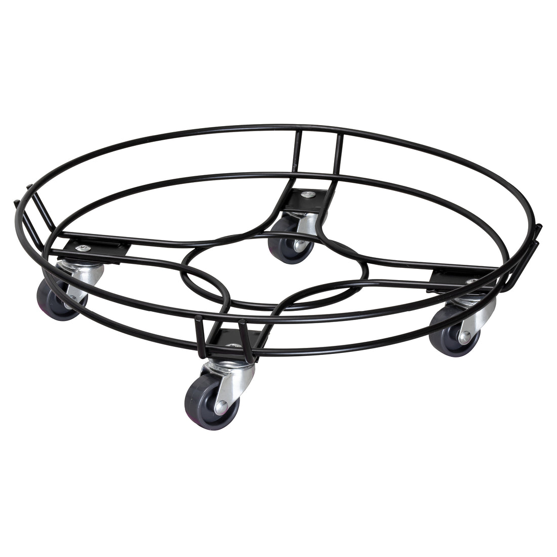 Steel Wire Plant Caddy - 15" Black Round