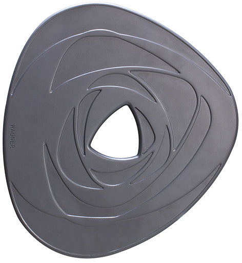 Charcoal Stone Plant Caddy - 11"  Round Swirl