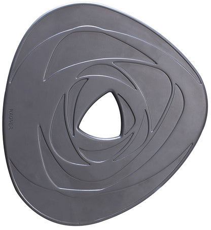 Charcoal Stone Plant Caddy - 11"  Round Swirl