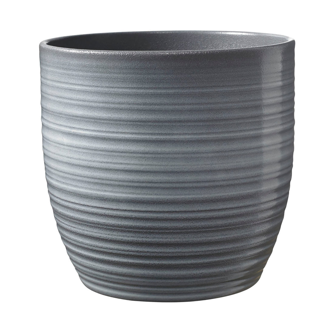 Bergamo Ceramic Pot - 5.1" Light Gray